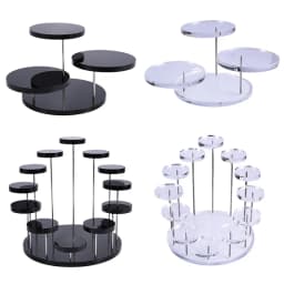 Cupcake Stand Acrylic Display For jewelry Cake Dessert Rack Party Decor