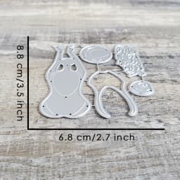 Catlove Summer Back silhouette Metal Cutting Dies Scrapbooking Mold Stencil Die Cuts Card Making DIY Craft Embossing New Dies
