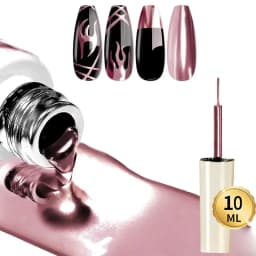 5/7/8ml Super-Bright Metallic Painting Liner Gel Polish Silver/Gold/Rose Mirror Gel Nail Polish Semi Permanent UV Nail Art Verni
