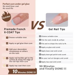 150pcs Multi-size False Nail Press On Acrylic Nails Almond French Wearing Armor Removable Convenient 6 Colors Fake Nail