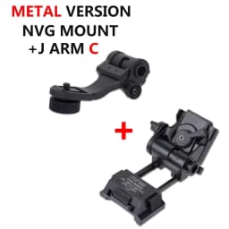 Tactical Metal Wilcox L4g24 L4 G24 NVG Mount For PVS15 PVS18 GPNVG18 Night Vision Goggles Fast OPS Helmet Bracket With J Arm