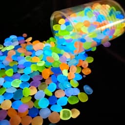 100 Pcs Luminous Rock, Stone Luminous Dark Garden Pebbles, Sidewalk Fish Tank Decoration, Aquariums, Fish Tanks loom