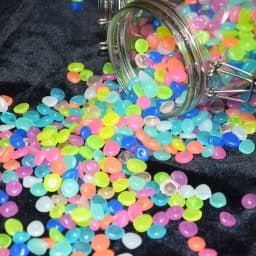 100 Pcs Luminous Rock, Stone Luminous Dark Garden Pebbles, Sidewalk Fish Tank Decoration, Aquariums, Fish Tanks loom