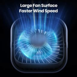 TOPK USB Desk Fan,Strong Airflow &Quiet Operation,Three-Speed Wind Small Fan,360° Rotatable Head for Home Office Table & Deskto