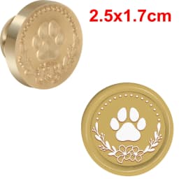 Sun Drinking Mushroom Moon Plants Book Dog Wax Seal Stamp Removable Round Brass Head For Decor Gifts Weddings Envelopes
