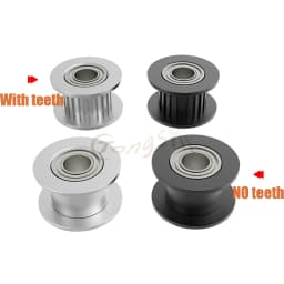 16T 20T 2GT Idler Timing Pulley Bore3/4/5/6mm Width 6/10/15mm GT2 Synchronous Belt 3D Printer CNC Parts Idler Type Pitch 2mm 20T