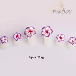 8pcs/Bag Flower Soft Silicone Toe Separator Foot Finger Divider  Separator Flexible Finger Toe Spacer Separation Tool