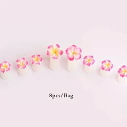 8pcs/Bag Flower Soft Silicone Toe Separator Foot Finger Divider  Separator Flexible Finger Toe Spacer Separation Tool