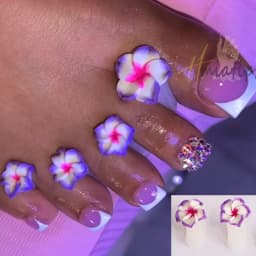 8pcs/Bag Flower Soft Silicone Toe Separator Foot Finger Divider  Separator Flexible Finger Toe Spacer Separation Tool