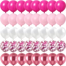 40PCS Rose Pink Metal Latex Confetti Confetti Balloons Wedding Decorations Matte Globos New Year Birthday Party Decorations