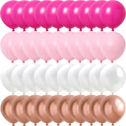 40PCS Rose Pink Metal Latex Confetti Confetti Balloons Wedding Decorations Matte Globos New Year Birthday Party Decorations