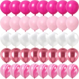 40PCS Rose Pink Metal Latex Confetti Confetti Balloons Wedding Decorations Matte Globos New Year Birthday Party Decorations
