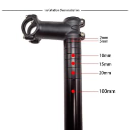 Aluminum Spacer 1-1/8" 28.6mm Bicycle Front Fork Standpipe Headset Stem Alloy Washer 50/100/150mm Height Handlebar Rise-up Adjus