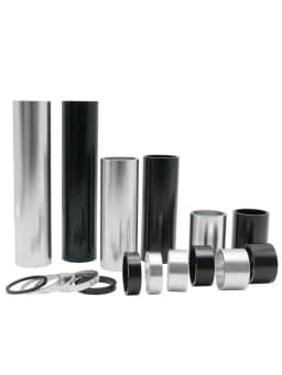 Aluminum Spacer 1-1/8" 28.6mm Bicycle Front Fork Standpipe Headset Stem Alloy Washer 50/100/150mm Height Handlebar Rise-up Adjus