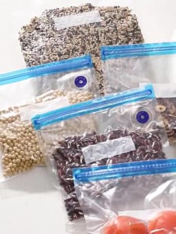 Reusable Vacuum Food Storage Zipper Bags Set Electric Handheld Vacuum Sealer Pump Sous Vide Bag with Hand Pump Bag for Sous Vide