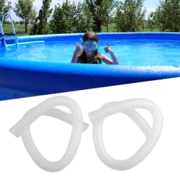 2pcs 1m For Intex 1-1/4 Inch Accessory Hose Above Ground Pool Swimming Pool Pump Blue White Replacement Hose