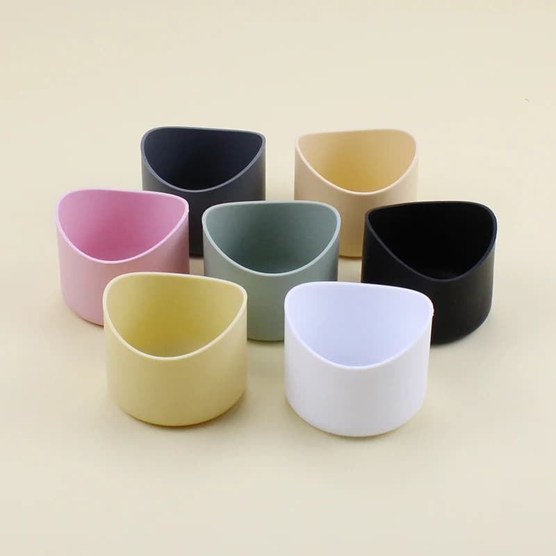 6/6.5cm Protective Silicone Boot Sleeve Compatible with 12oz-40oz Water Bottles Tumbler Anti-Slip Bottom Sleeve Cover