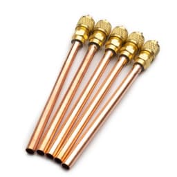 5PCS Air Conditioner Refrigeration Access Valves Copper Tube Filling Part Home DIY Power Tool Part
