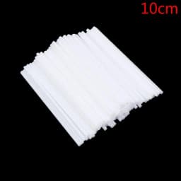 50/100Pcs Chocolate White Acrylic Lollipop Stick Great Reusable Candy Dessert Bakeware Kitchen Dining Bar Home Garden