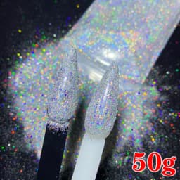10g/50g 0.2mm Nail Art Laser Chrome Glitter Powder Sparkly Holographic Nail Pigment for Nail Gel Polish Reflective Laser Glitter