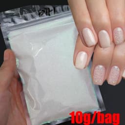 10g/50g 0.2mm Nail Art Laser Chrome Glitter Powder Sparkly Holographic Nail Pigment for Nail Gel Polish Reflective Laser Glitter