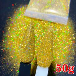 10g/50g 0.2mm Nail Art Laser Chrome Glitter Powder Sparkly Holographic Nail Pigment for Nail Gel Polish Reflective Laser Glitter