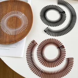 1Pc/lot Women Invisible Broken Hair Hairpin Adult Full Circle Stretch Flexible Comb Teeth Headband Hair Hoop Styling Accessories