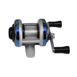 2024 New Mini Winter Ice Fishing Wheel Double Rocker Arm Metal Main Body With Line Manufacturers Wholesale