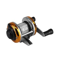2024 New Mini Winter Ice Fishing Wheel Double Rocker Arm Metal Main Body With Line Manufacturers Wholesale