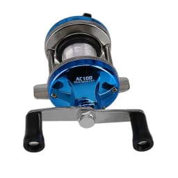 2024 New Mini Winter Ice Fishing Wheel Double Rocker Arm Metal Main Body With Line Manufacturers Wholesale
