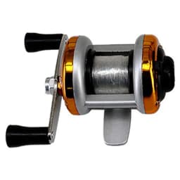 2024 New Mini Winter Ice Fishing Wheel Double Rocker Arm Metal Main Body With Line Manufacturers Wholesale