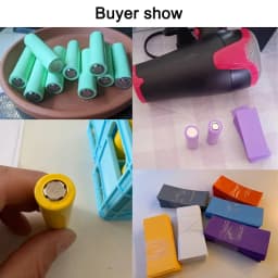 20/100/500pcs 18650 PVC Heat Shrink Wrap Pre-cut Insulated Wrapping Sleeving Shrinkable Heat-shrink Tubing Battery Film Case