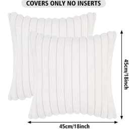 1pc Stripe Corduroy Pillow Case Creative Home Fabric PillowCushion For Sofa Bedroom Car, Home Decoration Home Decor Room Decor