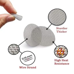 100pcs Pipe Screens, 12.7mm-25mm Filters, 100pcs Premium Stainless Steel Screens and 100pcs Brass Filters