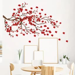Watercolour Bird Flower Wall Stickers Living Room Decoration for Bedroom Wall Decals Kids Room Baby Nursery Home Decor Girl Gift