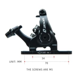Zoom hb700 Bicycle brake Road bike mechanical brakes Mechanical caliper Double piston bilateral drive MD-C550 trp 140 160