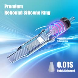 20/50PCS Transparent Tattoo Cartridge Needles RL RS M1 CM Disposable Sterilized Cartridge Needles for Tattoo Machine Pen Supply
