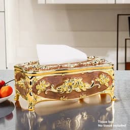 European Tissue Box, High-End Hotel Restaurant Napkin Extraction Box, Kitchen and Living Room Tabletop Tissue Storage Box