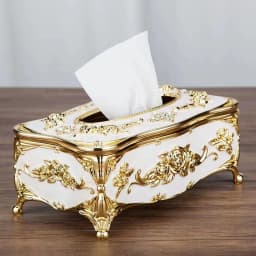 European Tissue Box, High-End Hotel Restaurant Napkin Extraction Box, Kitchen and Living Room Tabletop Tissue Storage Box