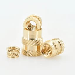 100Pcs Heat Brass Insert Nut M2 M2.5 M3 M4 M5 M6 M8 Double Knurled Hot Melt Threaded Inserts Nuts for 3d Printing Plastic Case