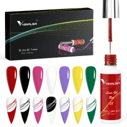 8ml VENALISA Liner Gel White Line French Nail Gel Polish 21 Colors Soak Off UV/LED Painting Gel Beautiful Semi Permanent Varnish