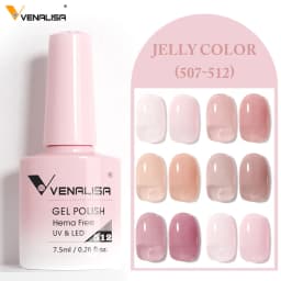 VENALISA 7.5ml Nail Gel Polish VIP5 HEMA Free Semi Permanent Soak off UV LED Nail Gel Varnish Full Coverage Nail Gel Lacquer