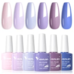 VENALISA 7.5ml Nail Gel Polish VIP5 HEMA Free Semi Permanent Soak off UV LED Nail Gel Varnish Full Coverage Nail Gel Lacquer