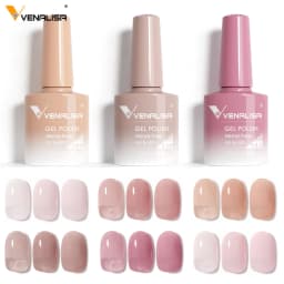 VENALISA 7.5ml Nail Gel Polish VIP5 HEMA Free Semi Permanent Soak off UV LED Nail Gel Varnish Full Coverage Nail Gel Lacquer