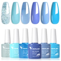 VENALISA 7.5ml Nail Gel Polish VIP5 HEMA Free Semi Permanent Soak off UV LED Nail Gel Varnish Full Coverage Nail Gel Lacquer