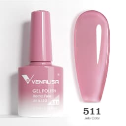 VENALISA 7.5ml Nail Gel Polish VIP5 HEMA Free Semi Permanent Soak off UV LED Nail Gel Varnish Full Coverage Nail Gel Lacquer
