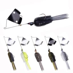 New Style 25.5G Spinnerbait Bladed Swimbait Jig Head Silicone Skirt Carp Fishing Buzz Artificial Bait Metal Spoon Jigging Lure