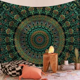 Indian Mandala Wall Hanging Tapestry Boho Wall Cloth Tapestries Decor Psychedelic Hippie Bohemia Wall Carpet Bedroom Decoration