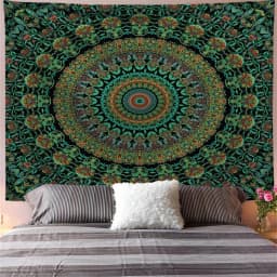 Indian Mandala Wall Hanging Tapestry Boho Wall Cloth Tapestries Decor Psychedelic Hippie Bohemia Wall Carpet Bedroom Decoration