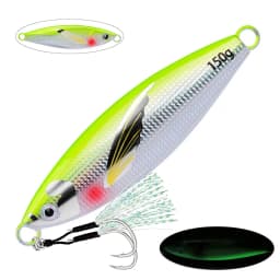 1pc 30g-120g Micro Slow Sink Quality Metal Jigging Fishing Lure Dubstep With Wing Skin Tuna Bass Spoon Jig Sea Boat Lure
